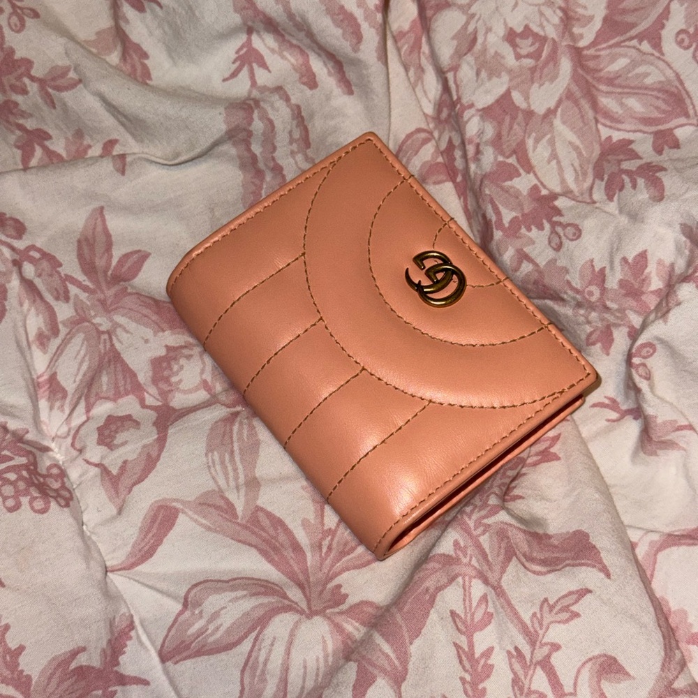 Gucci Peach Leather Wallet